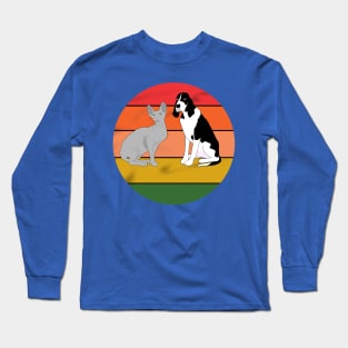 Cat and Dog Long Sleeve T-Shirt